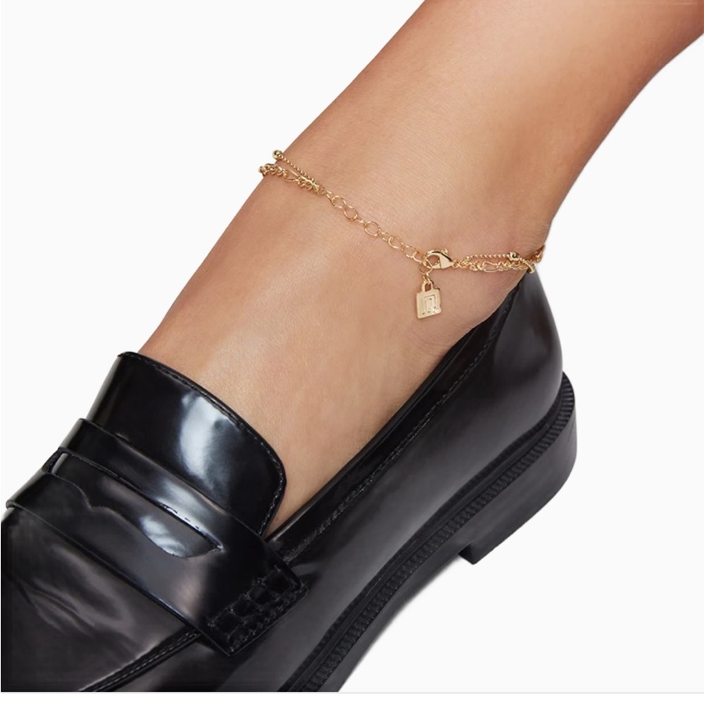 Dannijo double gold anklet